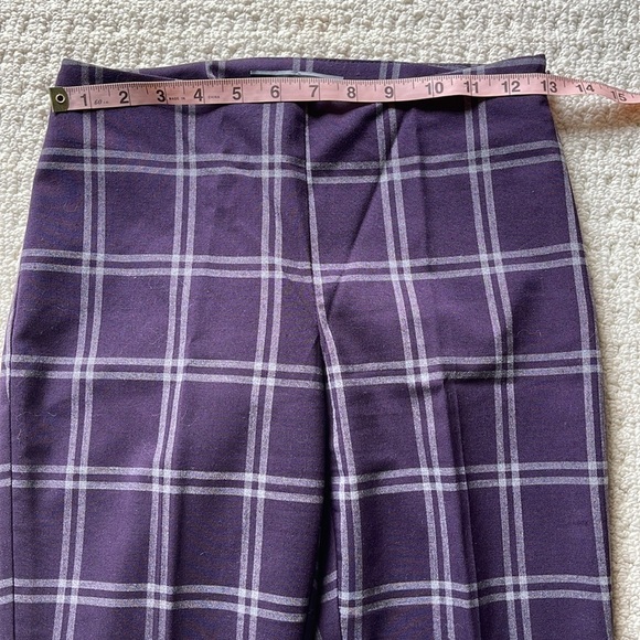 Le Chateau Purple Check Pants Size 00 - Picture 7 of 10